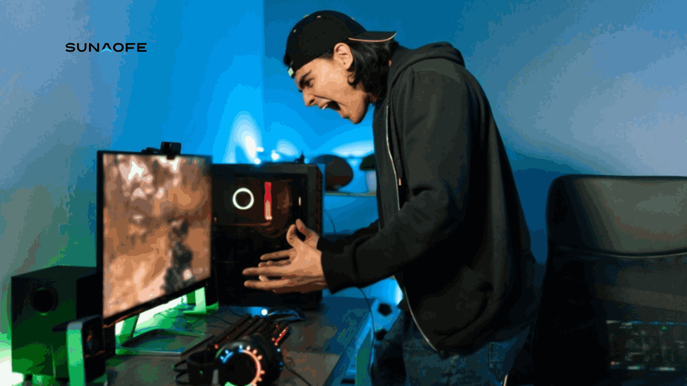 2022 Christmas Game On With New Gaming Standing Desk - Sunaofe