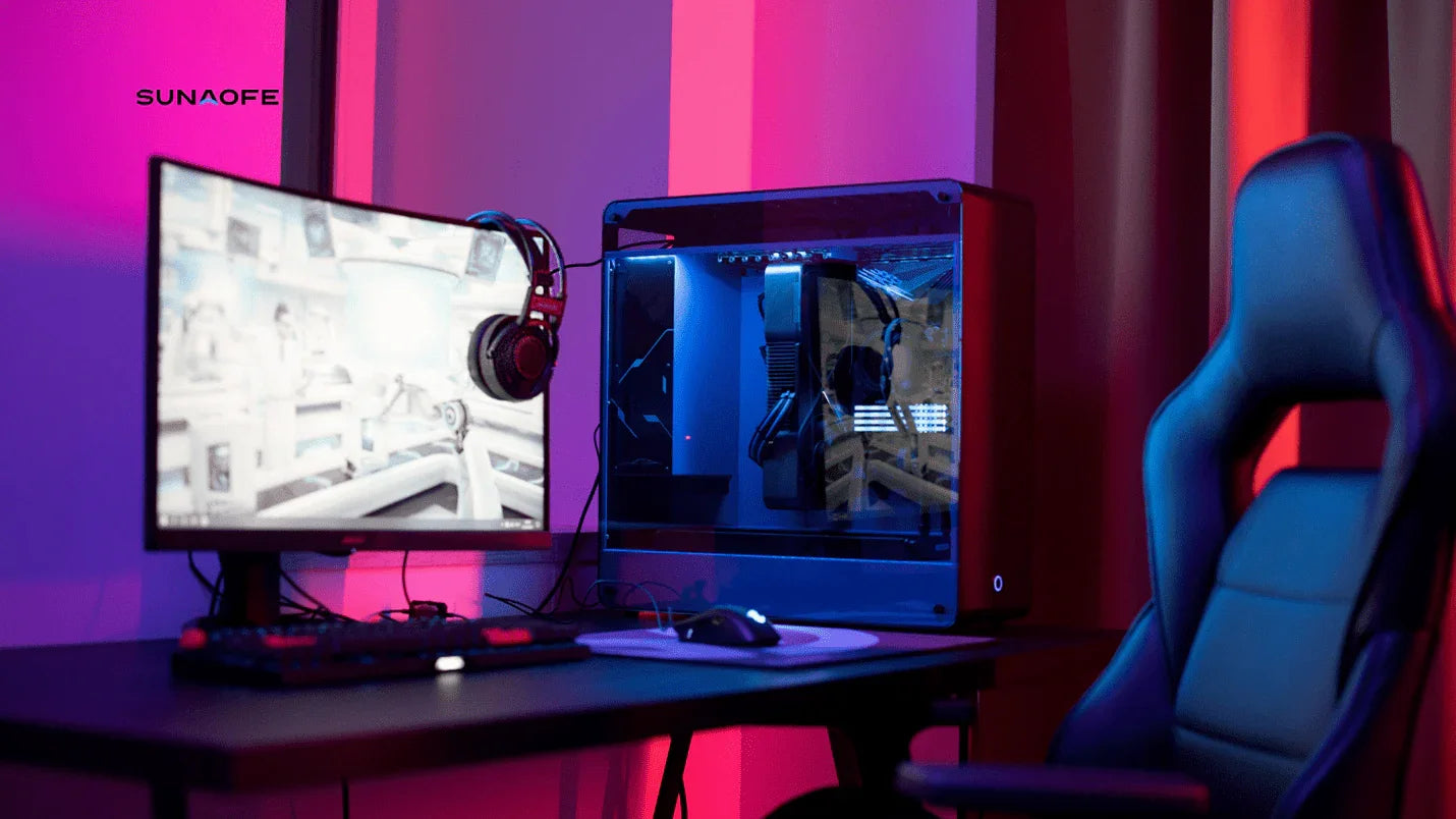 Best Electric Height Adjustable Gaming Desk Gamers Looking Versatility in 2023 Year - Sunaofe