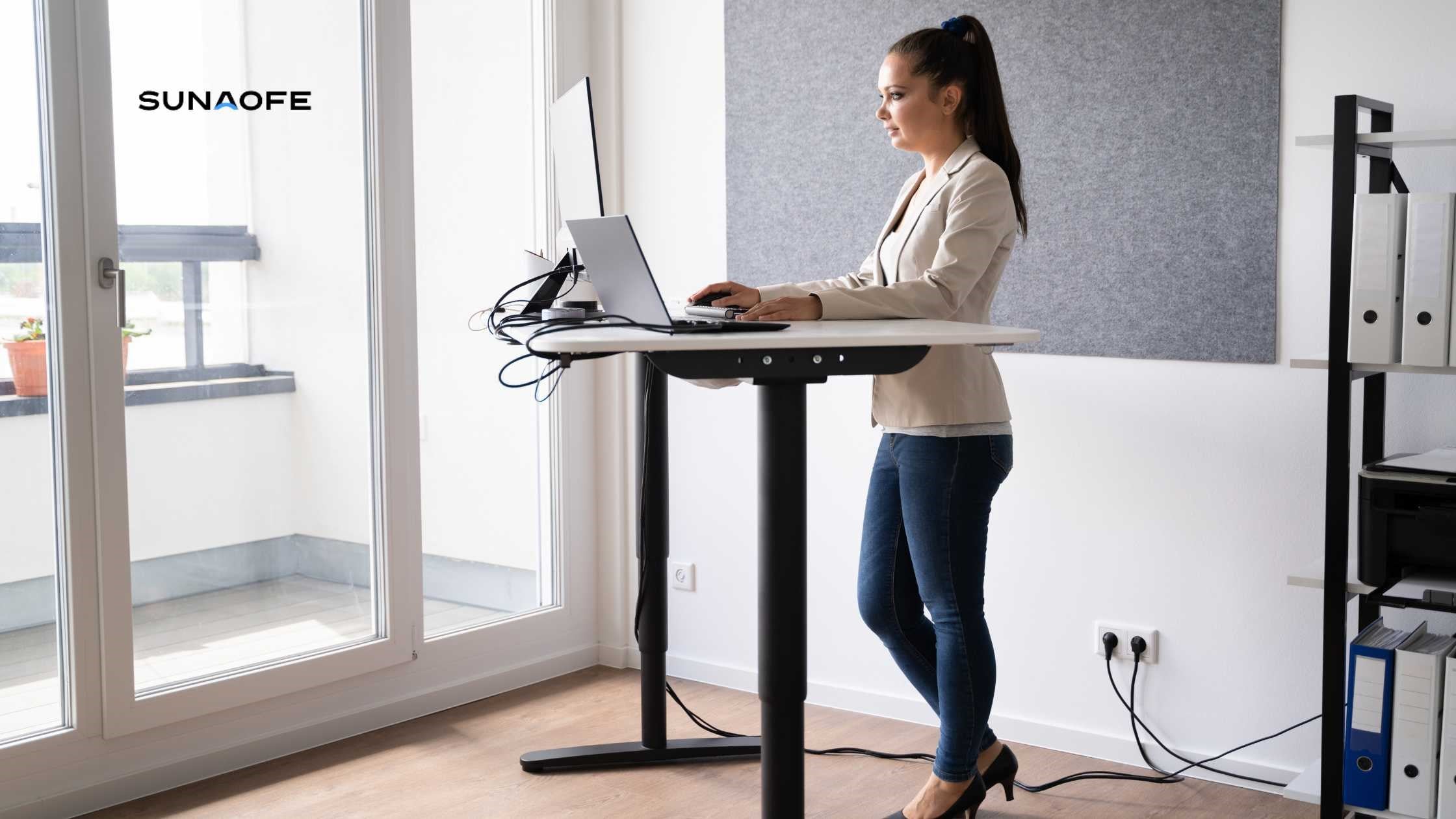 Build A Healthy Workplace with Standing Desks - The Ergonomic Furniture of The Future - Sunaofe