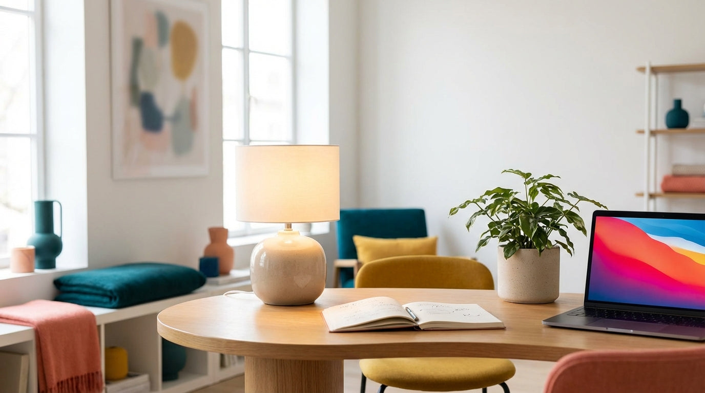 Dopamine Decor Home Office Ideas for a Vibrant Workspace