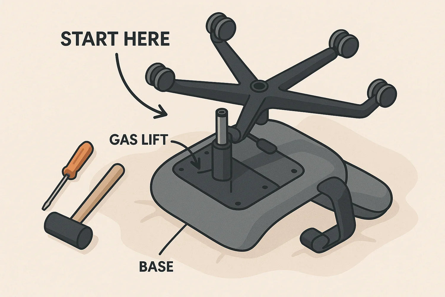 How to Disassemble an Office Chair: Step-by-Step Guide - Sunaofe