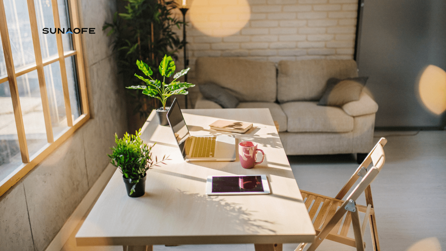 Space-Saving Solutions: How to Optimize Your Small Home Office Desk with Sunaofe Products - Sunaofe