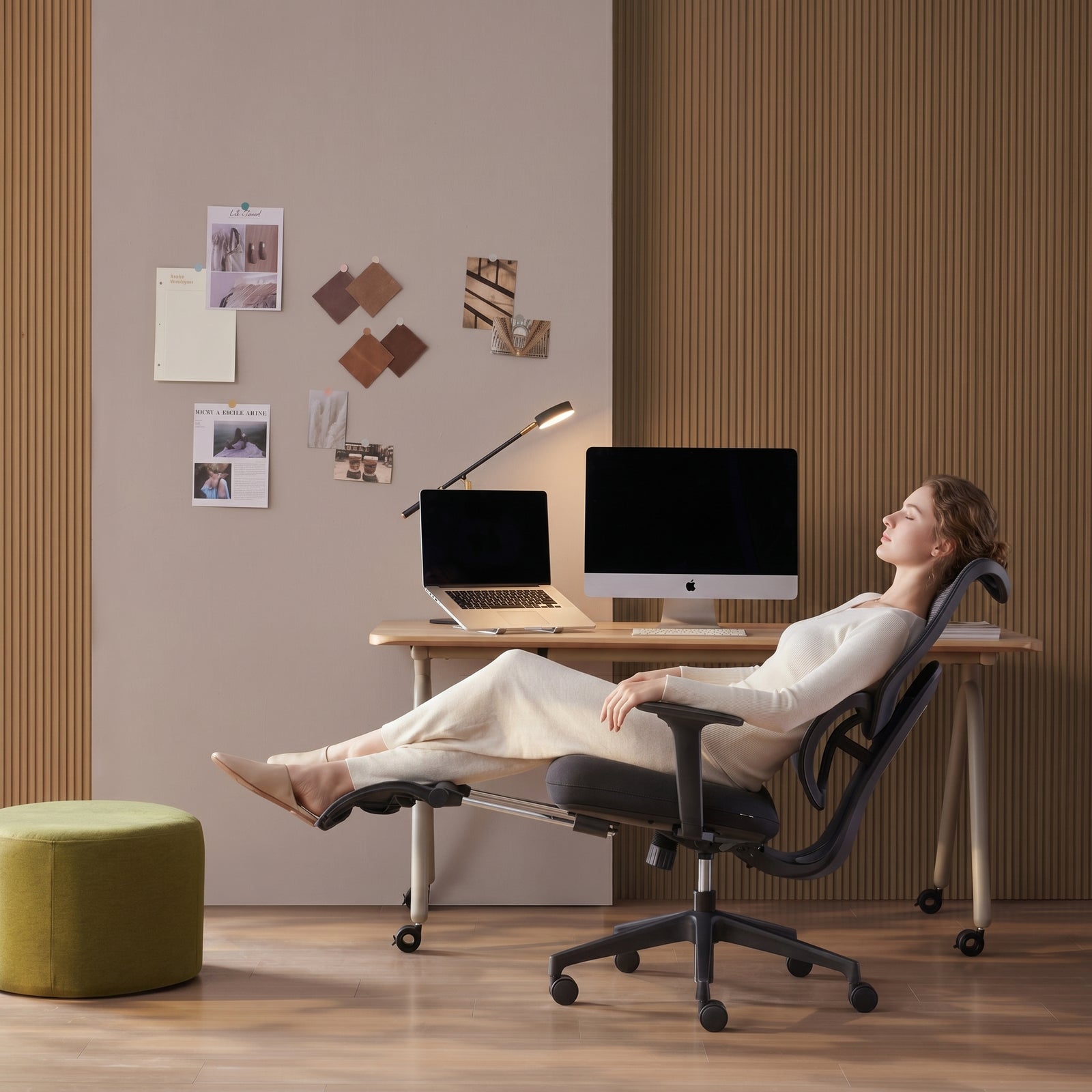 Atlas Ergonomic Office Chair — Adjustable Headrest, Dynamic Lumbar
