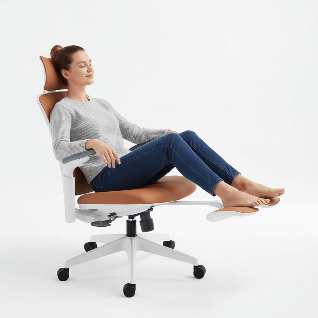Boss Pro Leather Ergonomic Chair: Luxury, Comfort & Productivity - Sunaofe
