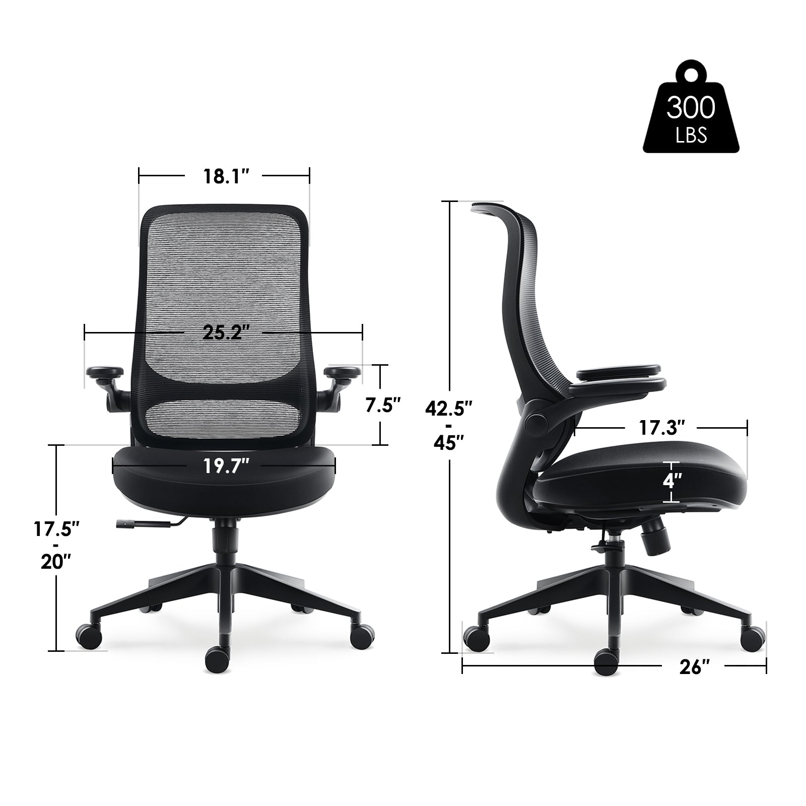 Resistance丨Black Office Chair – Built for Vision - Sunaofe