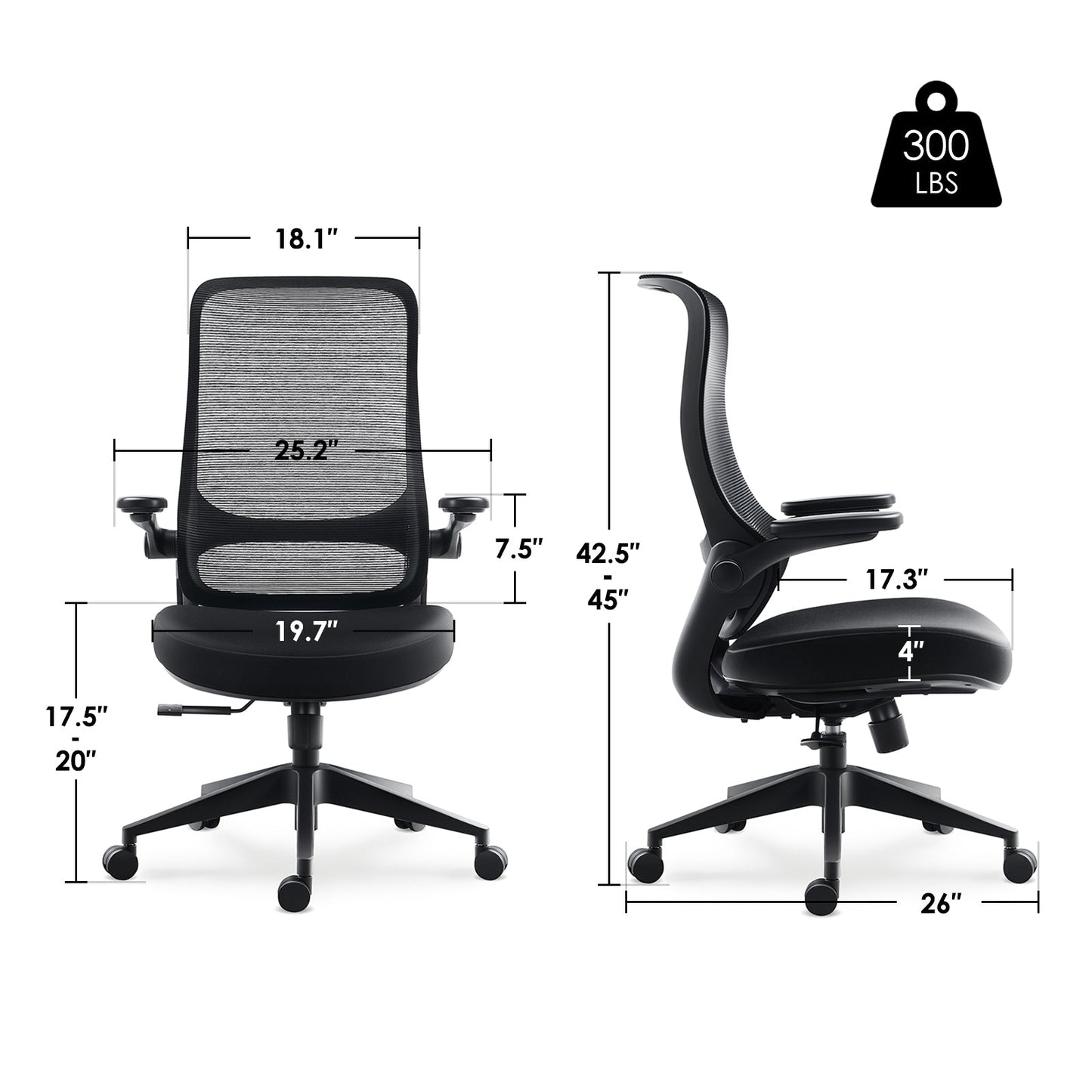 Resistance丨Black Office Chair – Built for Vision - Sunaofe