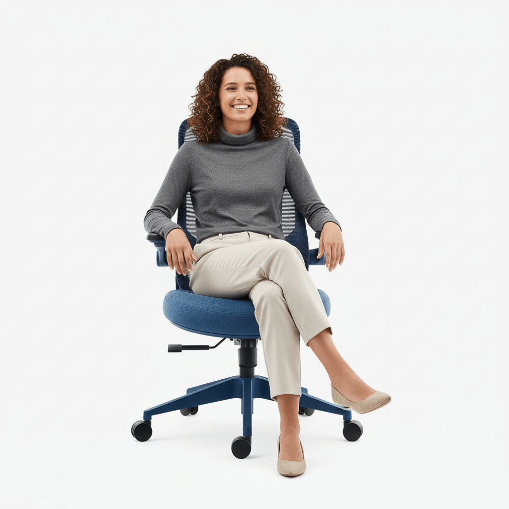 Resistance丨Blue Ergonomic Office Chair – Built for Peace - Sunaofe