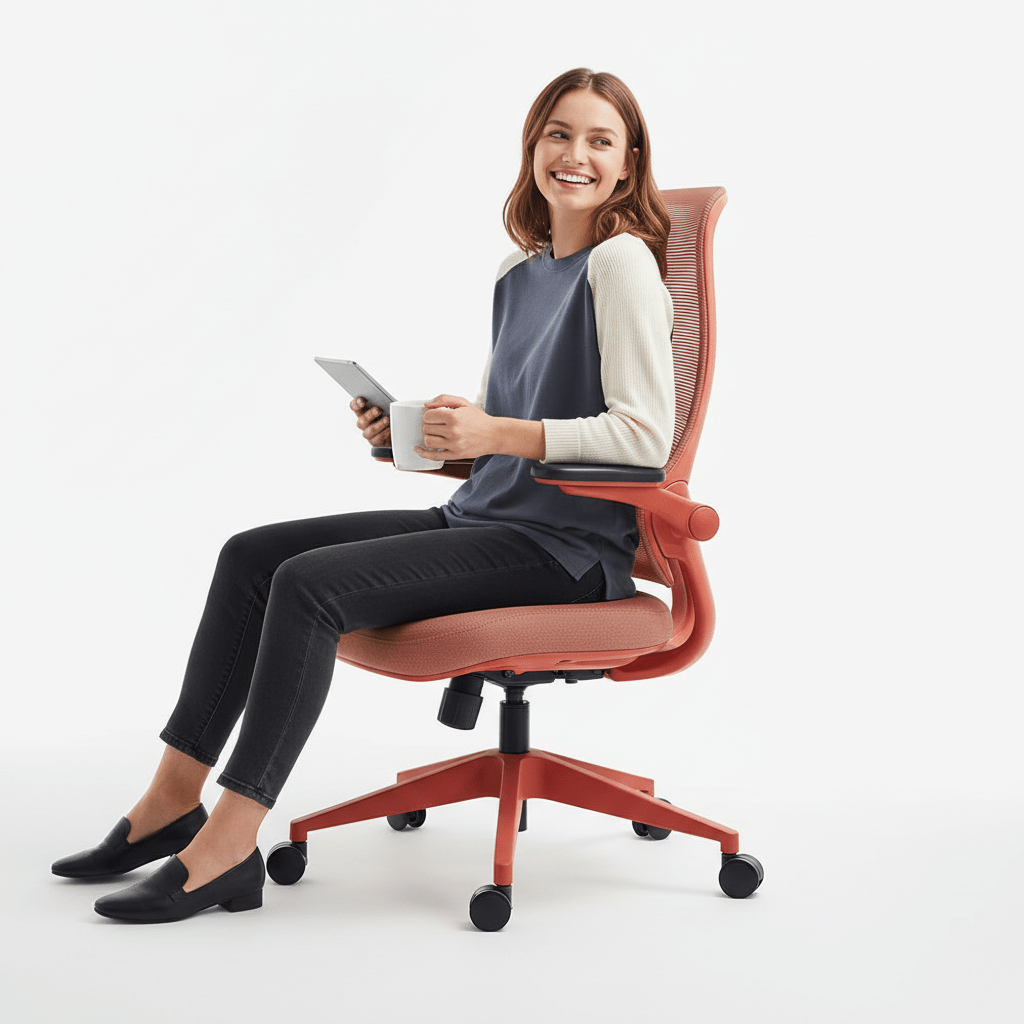 Resistance丨Orange Office Chair – Built for Perseverance - Sunaofe