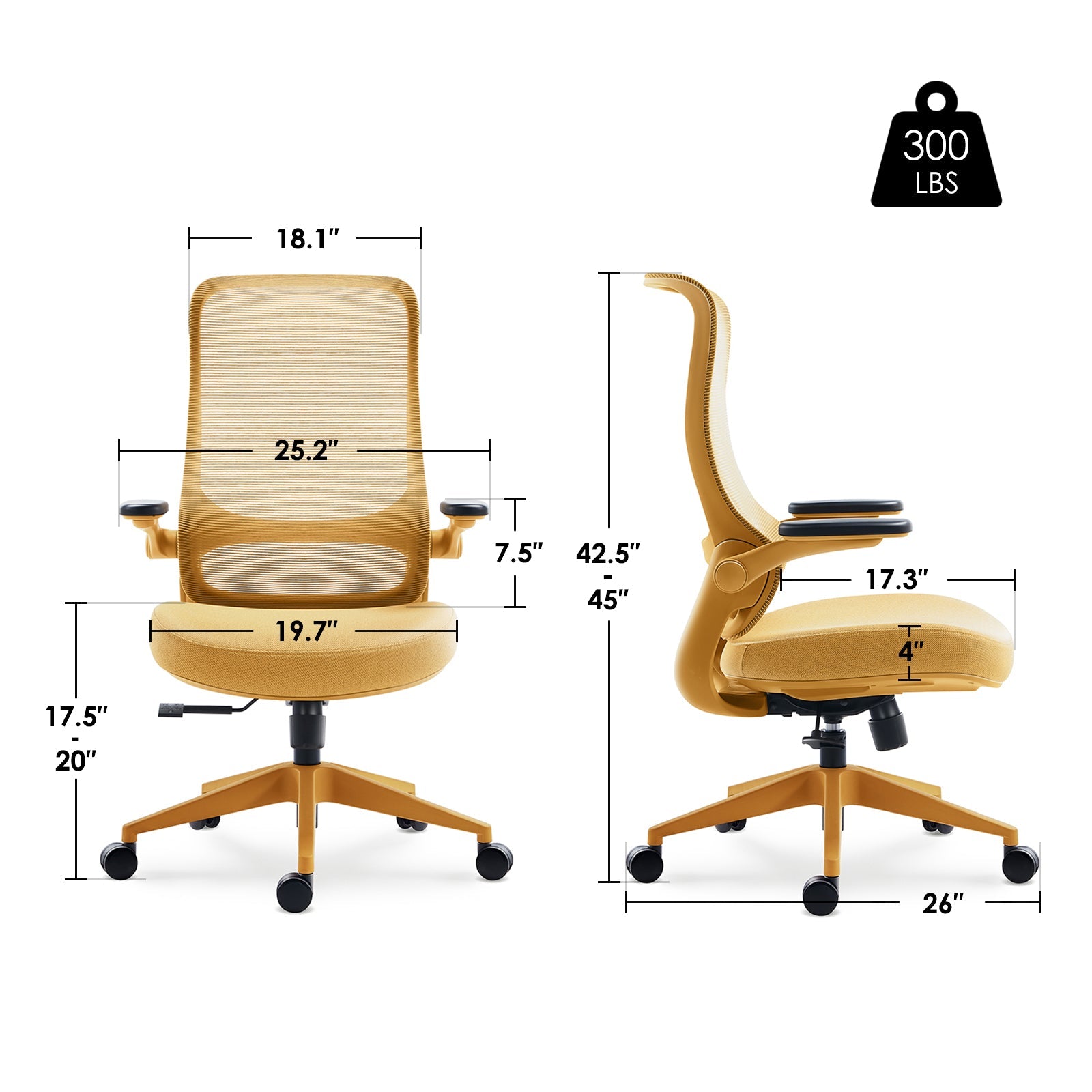 Resistance丨Yellow Office Chair – Built for Consistency丨Early access –Delivery in 90 days, Refund anytime until shipped - Sunaofe