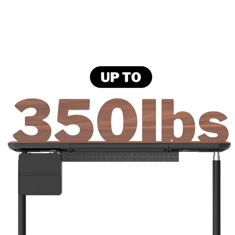 Sunaofe desk showcasing its impressive 350 lbs weight capacity.
