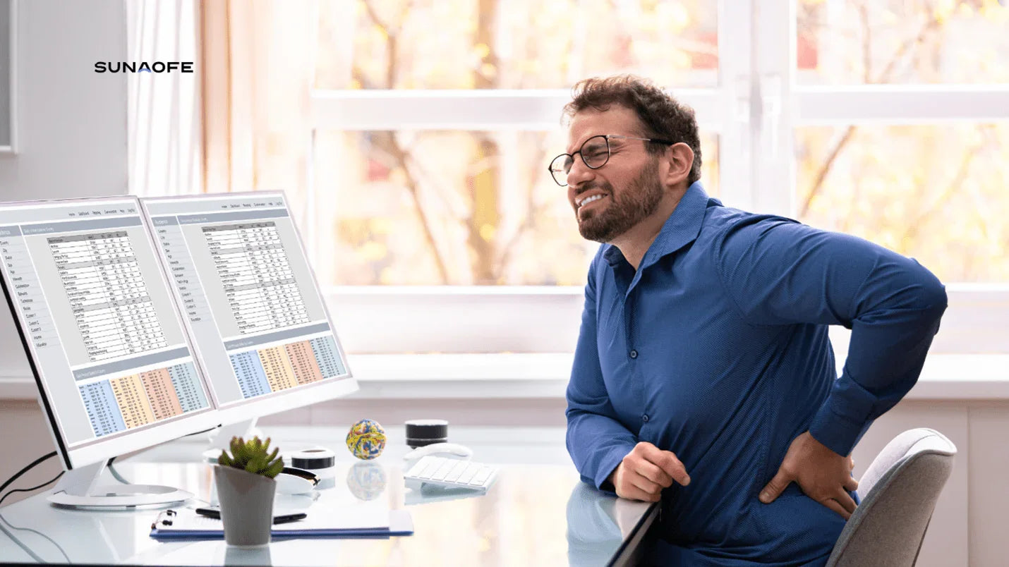 10 tips on get relief from backpain with the help of Electric Standing Desk - Sunaofe