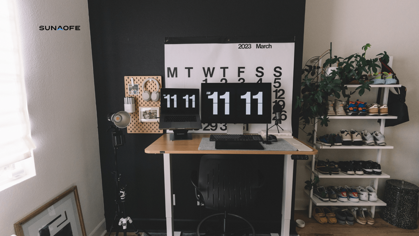 5 Essential Tips for Setting Up Your Home Office Standing Desk - Sunaofe