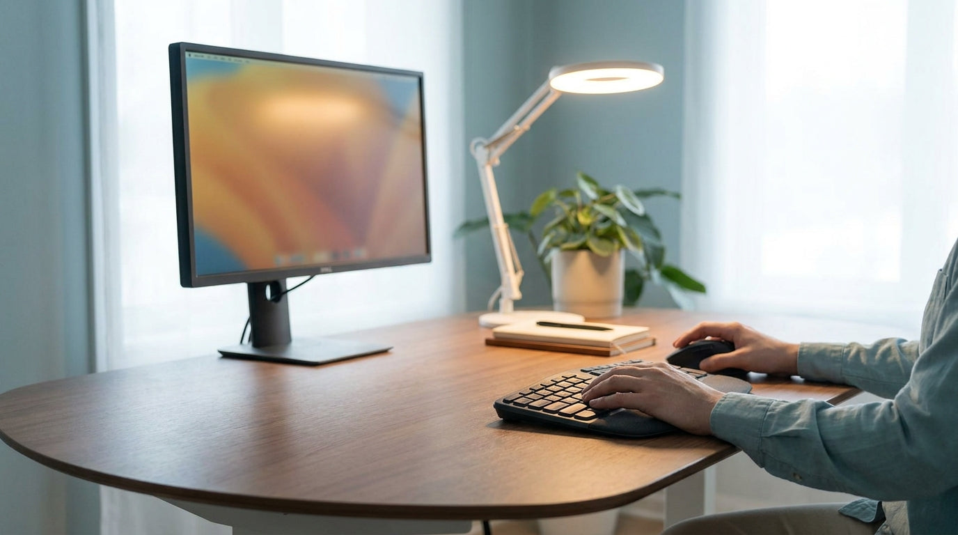 2026 Digital Eye Strain Office Setup for the 100-Hour Week