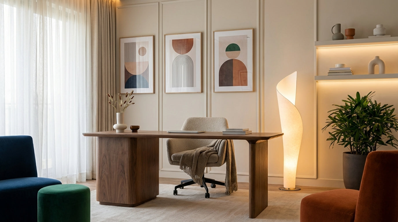 Luxury Dopamine Decor: 2025 Home Office Design Trends