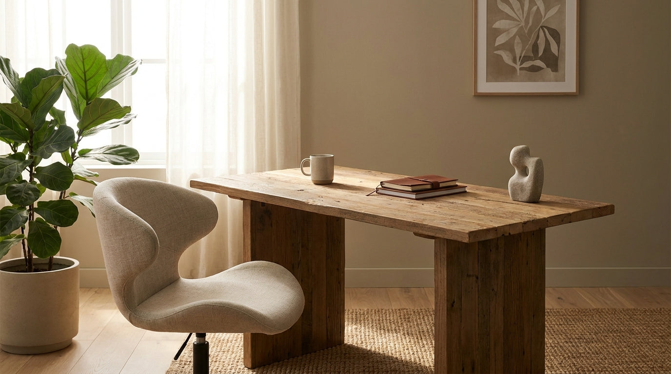 Organic Modern Home Office: A Guide to Aesthetic Wellness