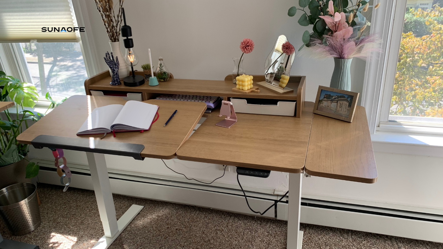 Sunaofe artificer pro standing desk setup by @printstickshop home office desk setup