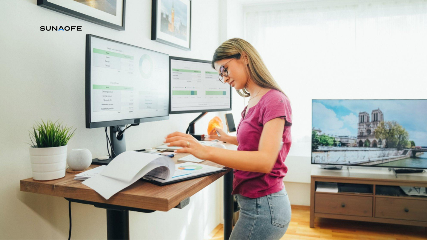 Tiltable and Expandable Double Drawer Standing Desk A Storage Solution for You sunaofe blog 2240x1260