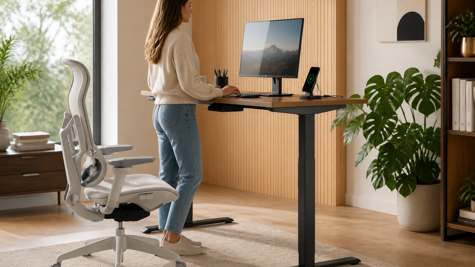 The 2026 Guide: Why a Standing Desk with Wireless Charging Matters
