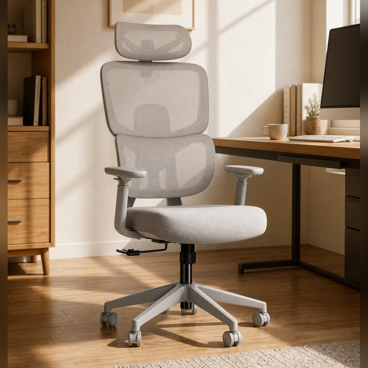 Atlas Ergonomic Office Chair — Adjustable Headrest, Dynamic Lumbar