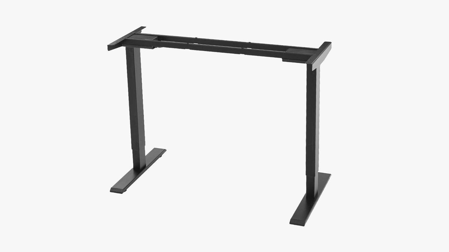 Sunaofe Black Adjustable Desk Frame Angled View