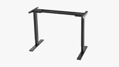 Sunaofe Black Adjustable Desk Frame Angled View