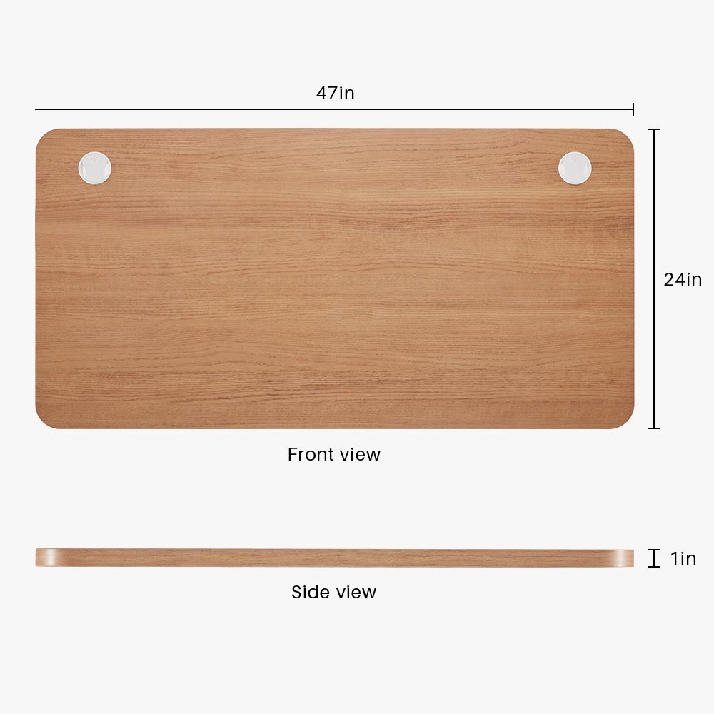 Sunaofe Desk Oak Desktop Dimensions