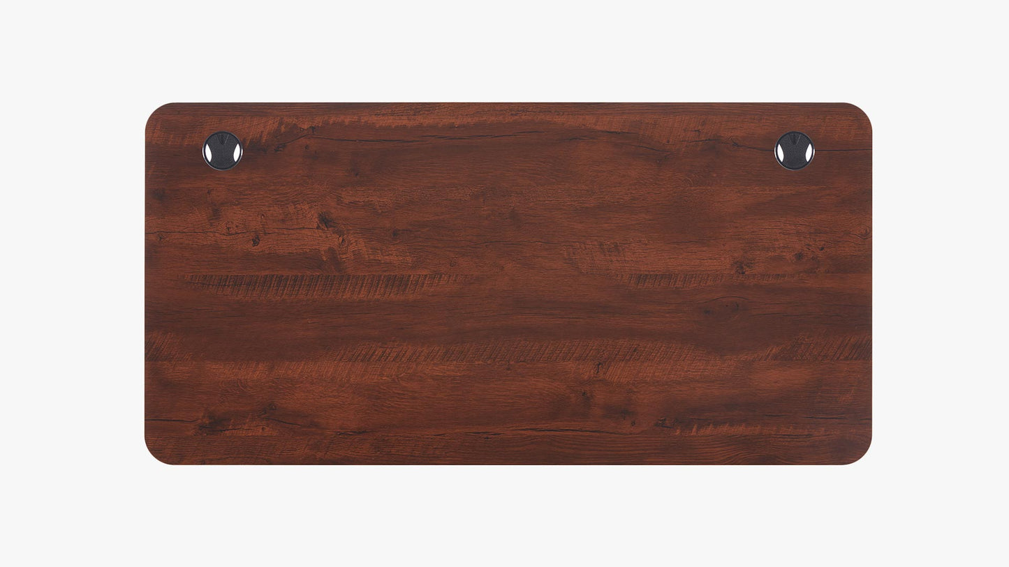 Sunaofe Desk Walnut Desktop Top View