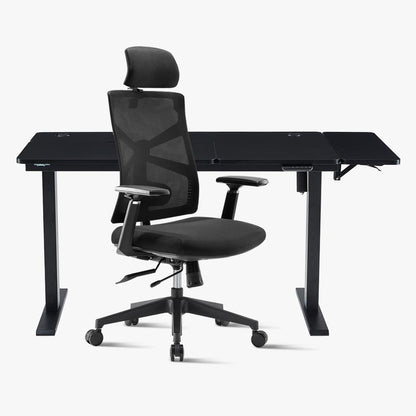 Sunaofe Ergonomic Office Chair Black Standing Desk