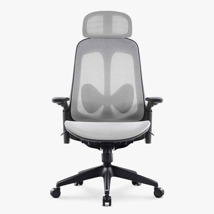 White Ergonomic Office Mesh Chair with Wheels