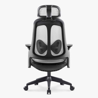 Gray Ergonomic Office Mesh Chair with Lumbar Support