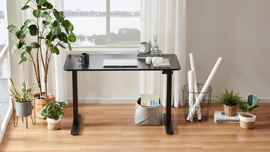 Sunaofe Home Office With Oak Adjustable Desk Sunaofe Home Office With Black Adjustable Desk