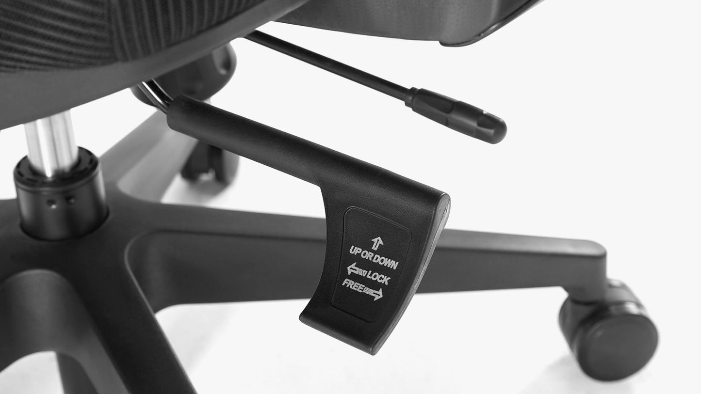 Sunaofe Office Chair Adjustment Controls Closeup