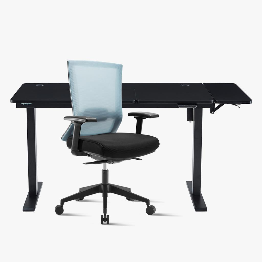 Promotion！Electric Standing Desk & Elite67 Chair Bundle