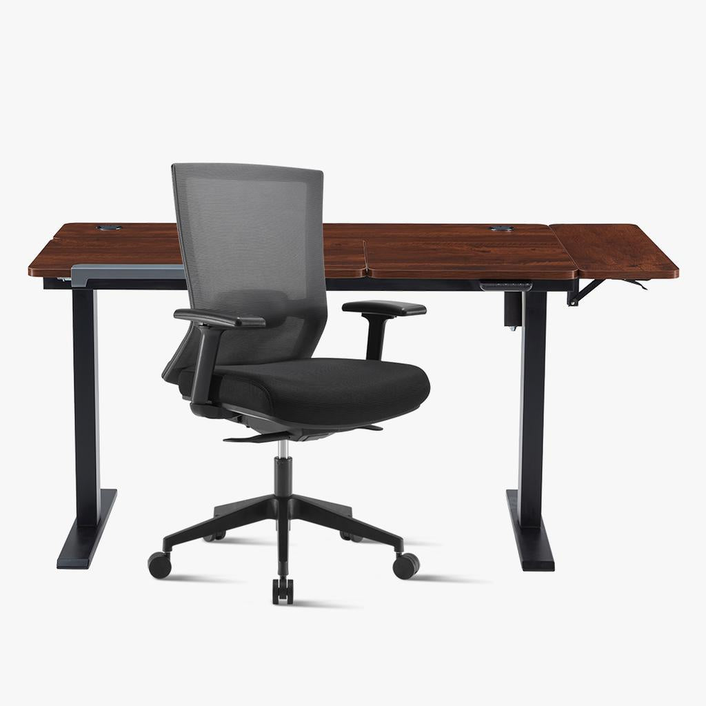 Promotion！Electric Standing Desk & Elite67 Chair Bundle