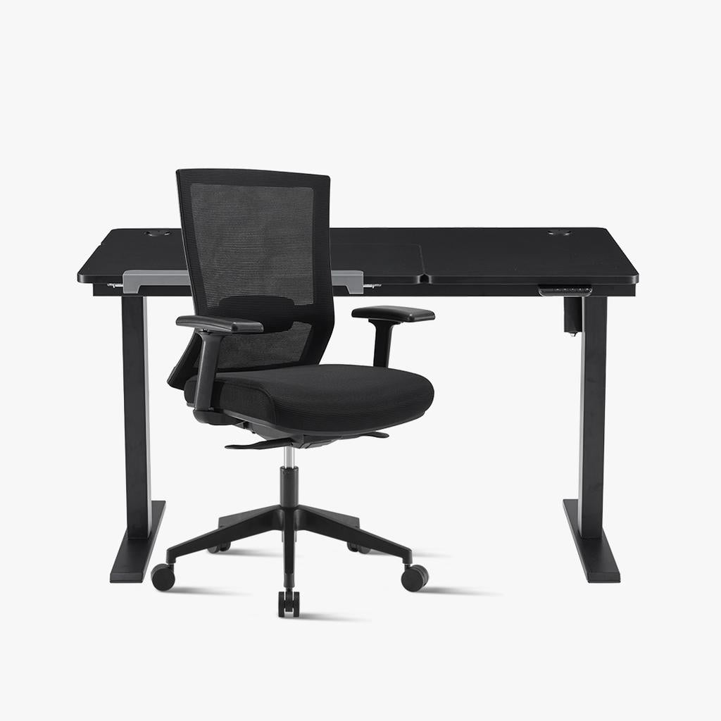 Promotion！Electric Standing Desk & Elite67 Chair Bundle