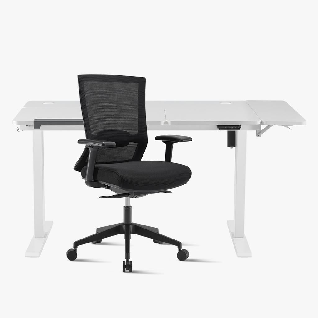 Promotion！Electric Standing Desk & Elite67 Chair Bundle