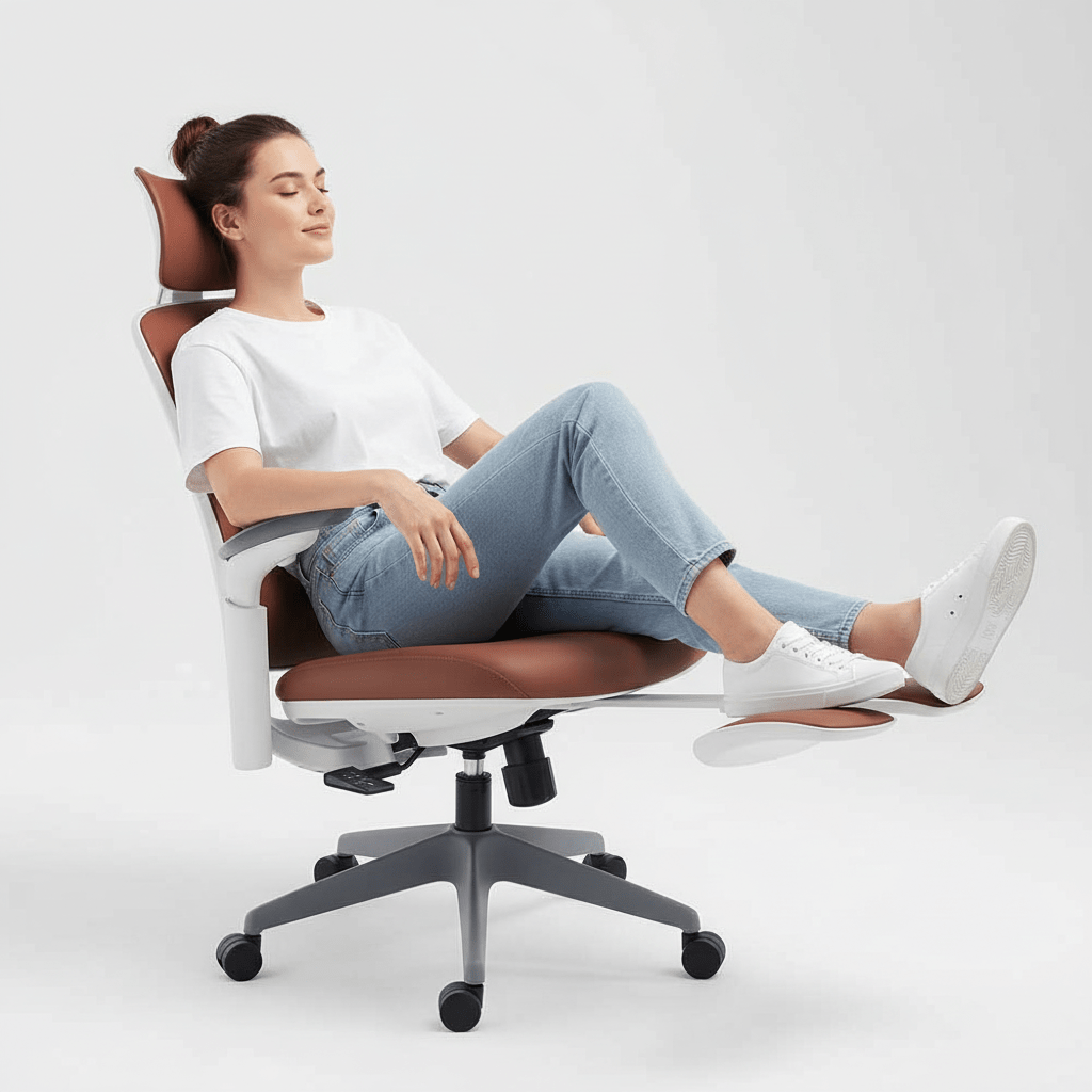 Boss Pro Leather Ergonomic Chair: Luxury, Comfort & Productivity - Sunaofe