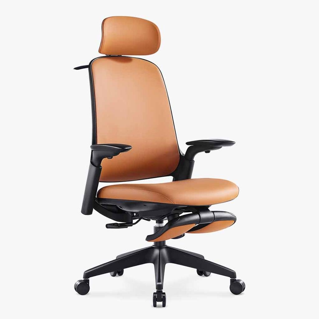 Boss Pro Leather Ergonomic Chair: Luxury, Comfort & Productivity - Sunaofe