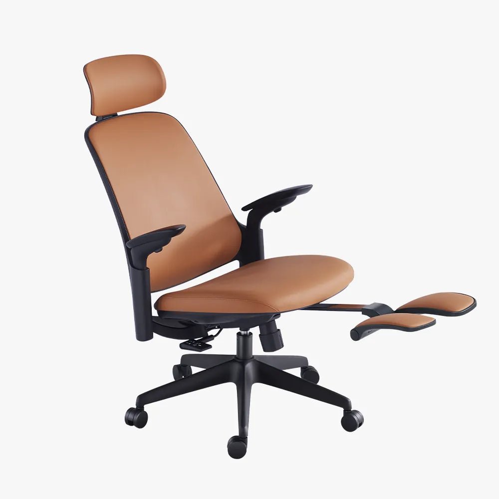 Boss Pro Leather Ergonomic Chair: Luxury, Comfort & Productivity - Sunaofe