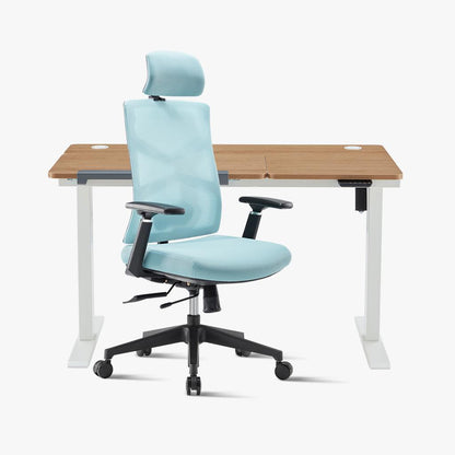 Promotion！Ergonomic Chair & Tilting Standing Desk Bundle