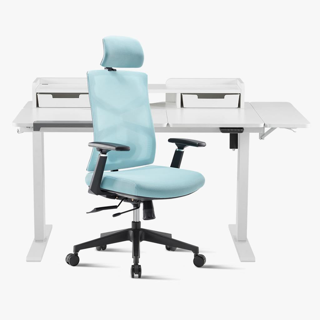 Promotion！Ergonomic Chair & Tilting Standing Desk Bundle