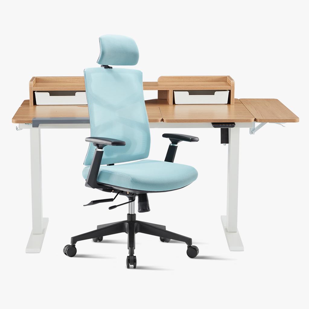 Promotion！Ergonomic Chair & Tilting Standing Desk Bundle