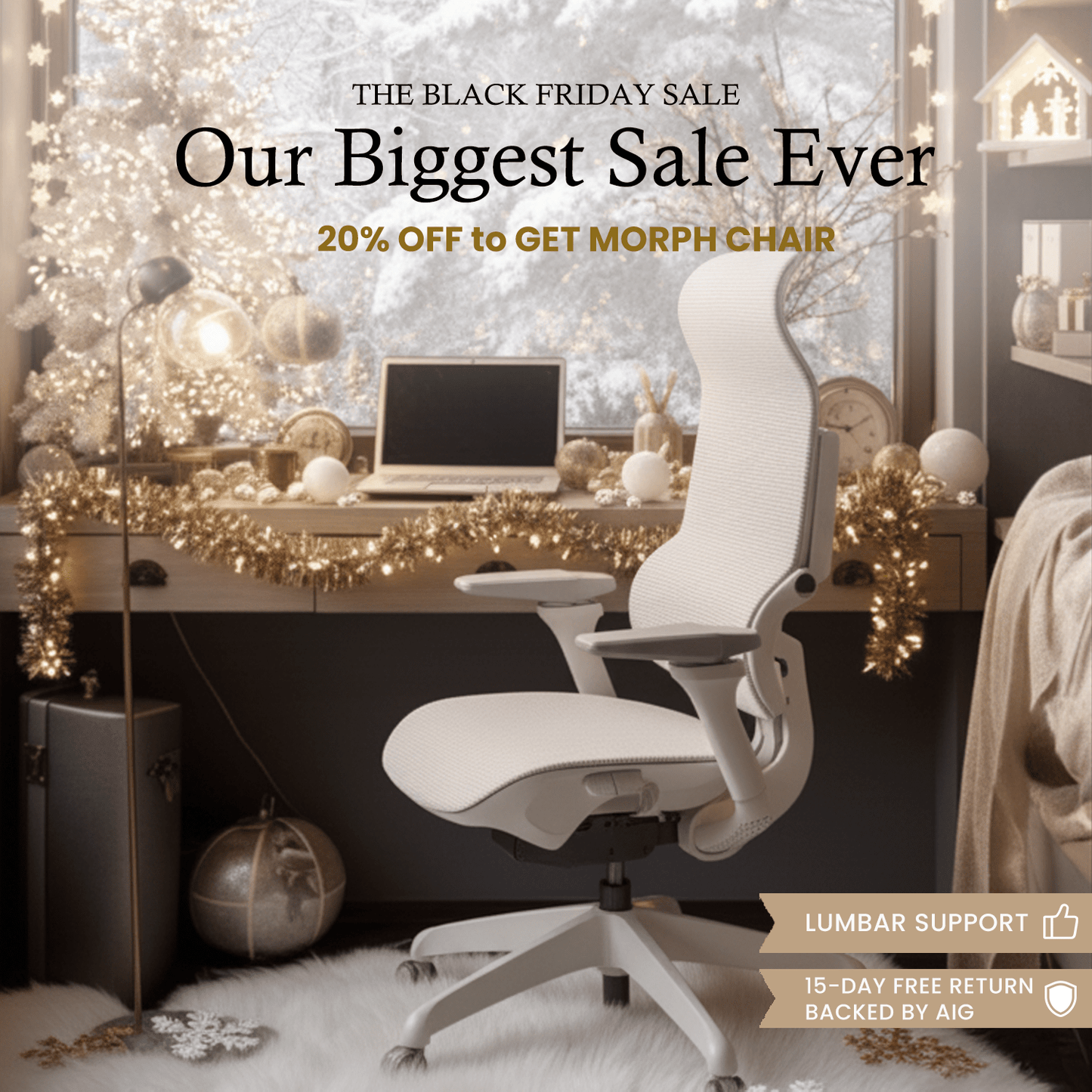 MORPH Classic丨Ergonomic Chair with The Most Advanced Lumbar Support - Sunaofe