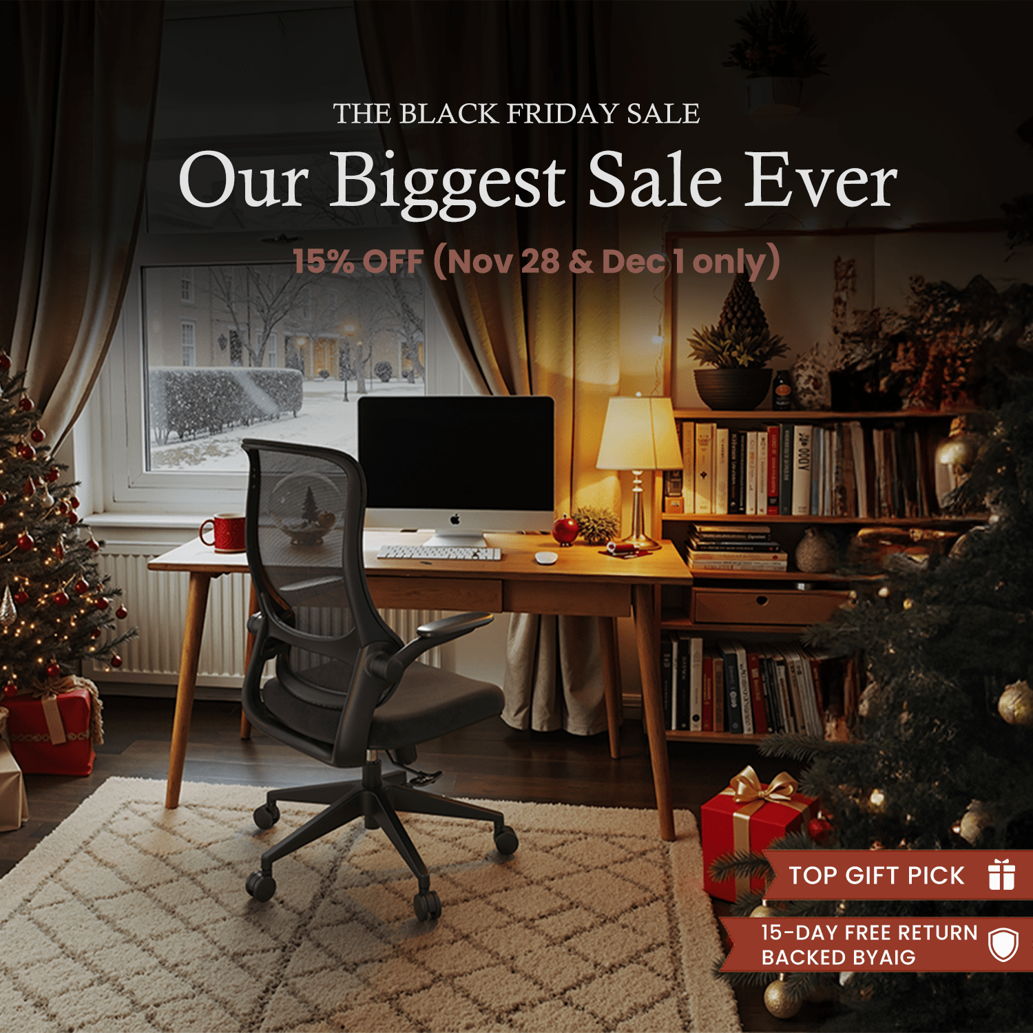 Resistance丨Black Office Chair – Built for Vision - Sunaofe