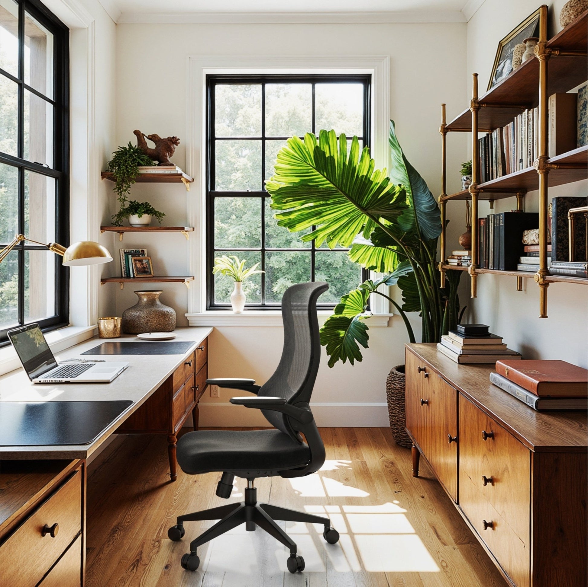 Resistance丨Black Office Chair – Built for Vision - Sunaofe