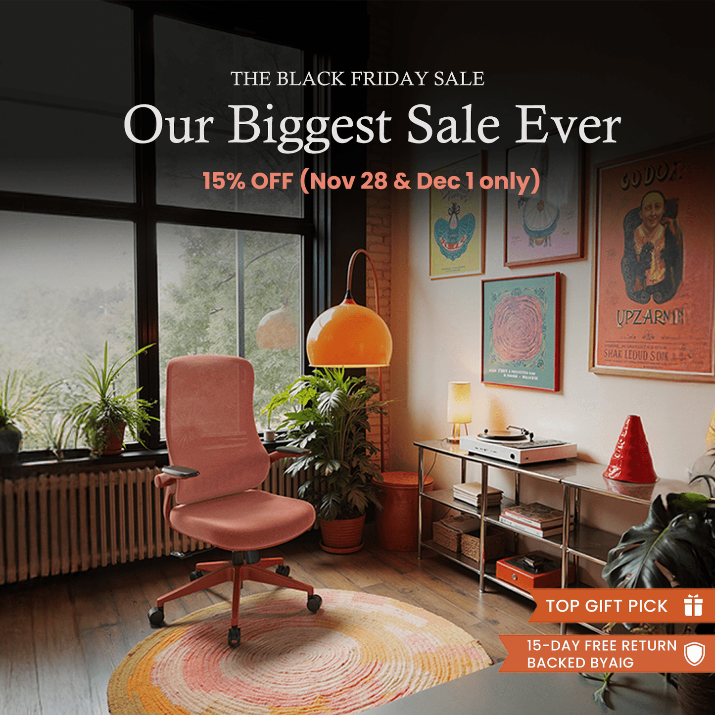 Resistance丨Orange Office Chair – Built for Perseverance - Sunaofe