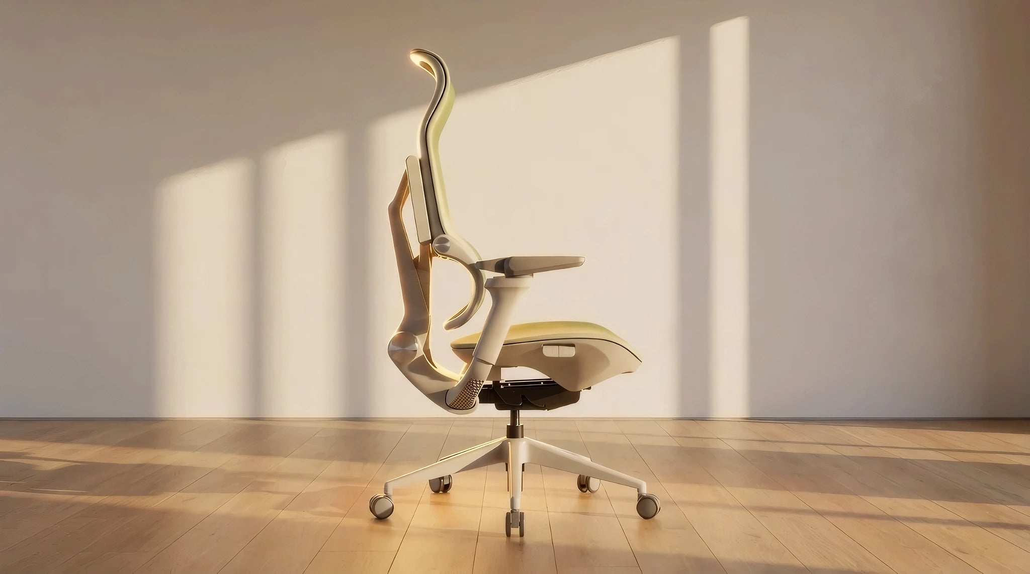 Ergonomic office chair design by Sunaofe, promoting comfort and support in a modern workspace.
